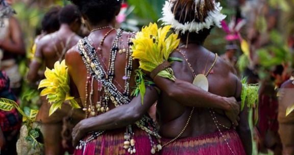 Tribal people in Papua New Guinea